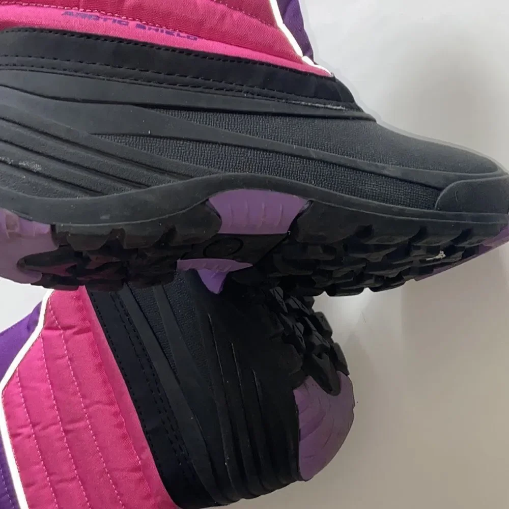 ARCTIC SHIELD SNOW COLOR PINK BLACK PURPLE GIRL SHOES BOOTS SIZE 4